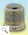 Fa. Lichte: Gold-silbernes Volutenmuster Fa. Lichte: Gold-silbernes Volutenmuster
