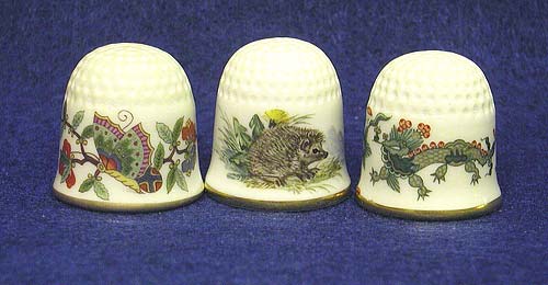  Thimbles of Meissen porcelain